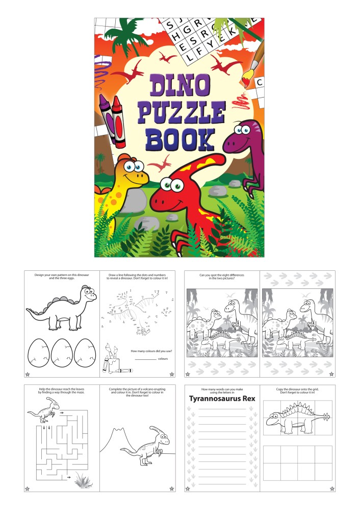 Dino Puzzle Book